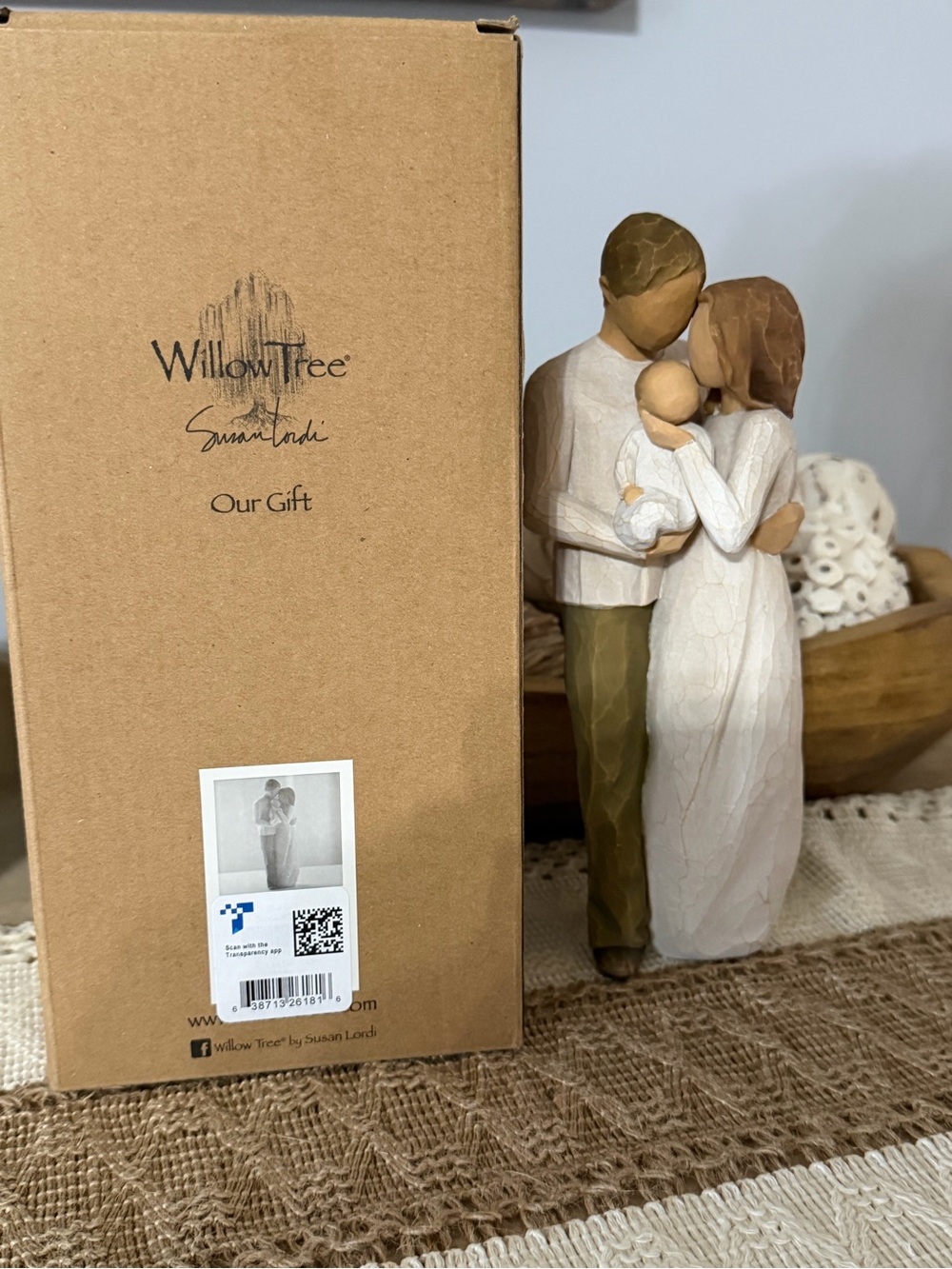 Willow Tree Our Gift hand painted figurine.